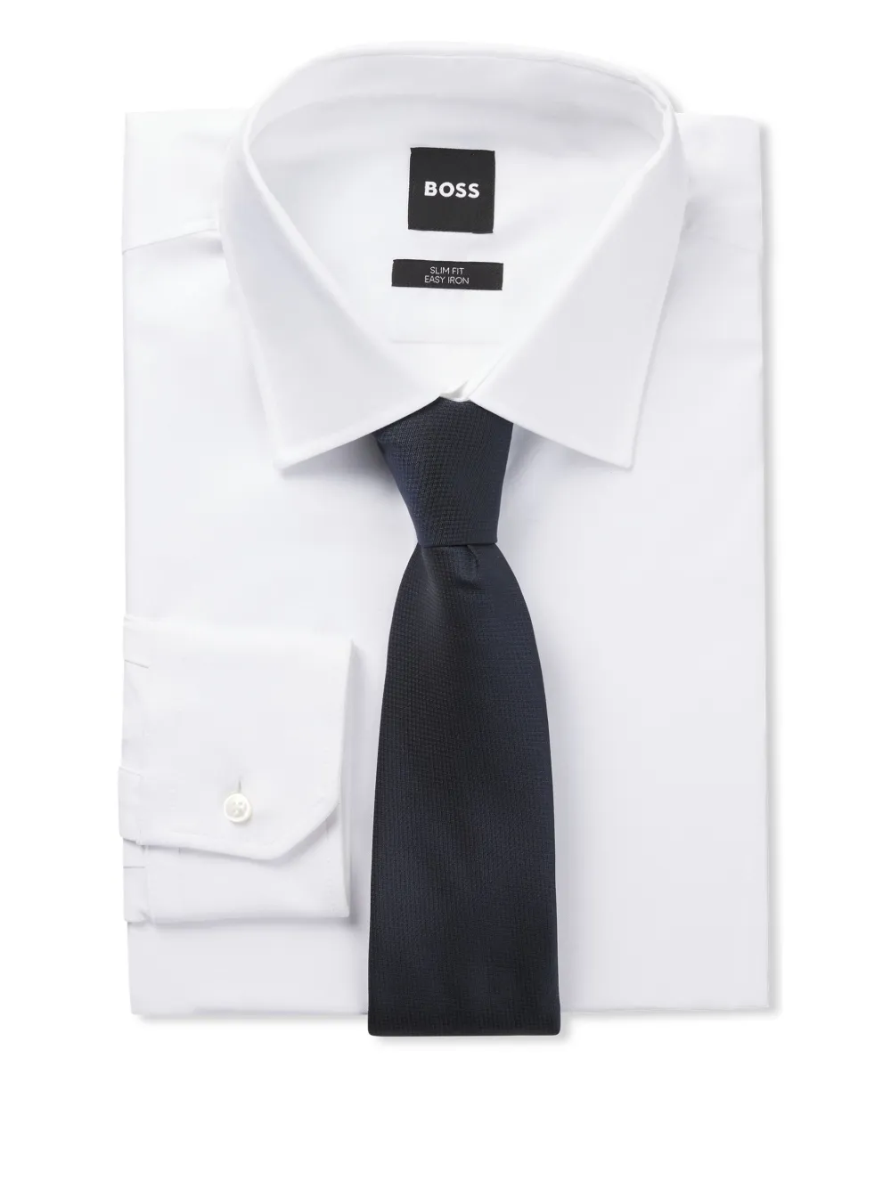 BOSS Zijden stropdas Blauw