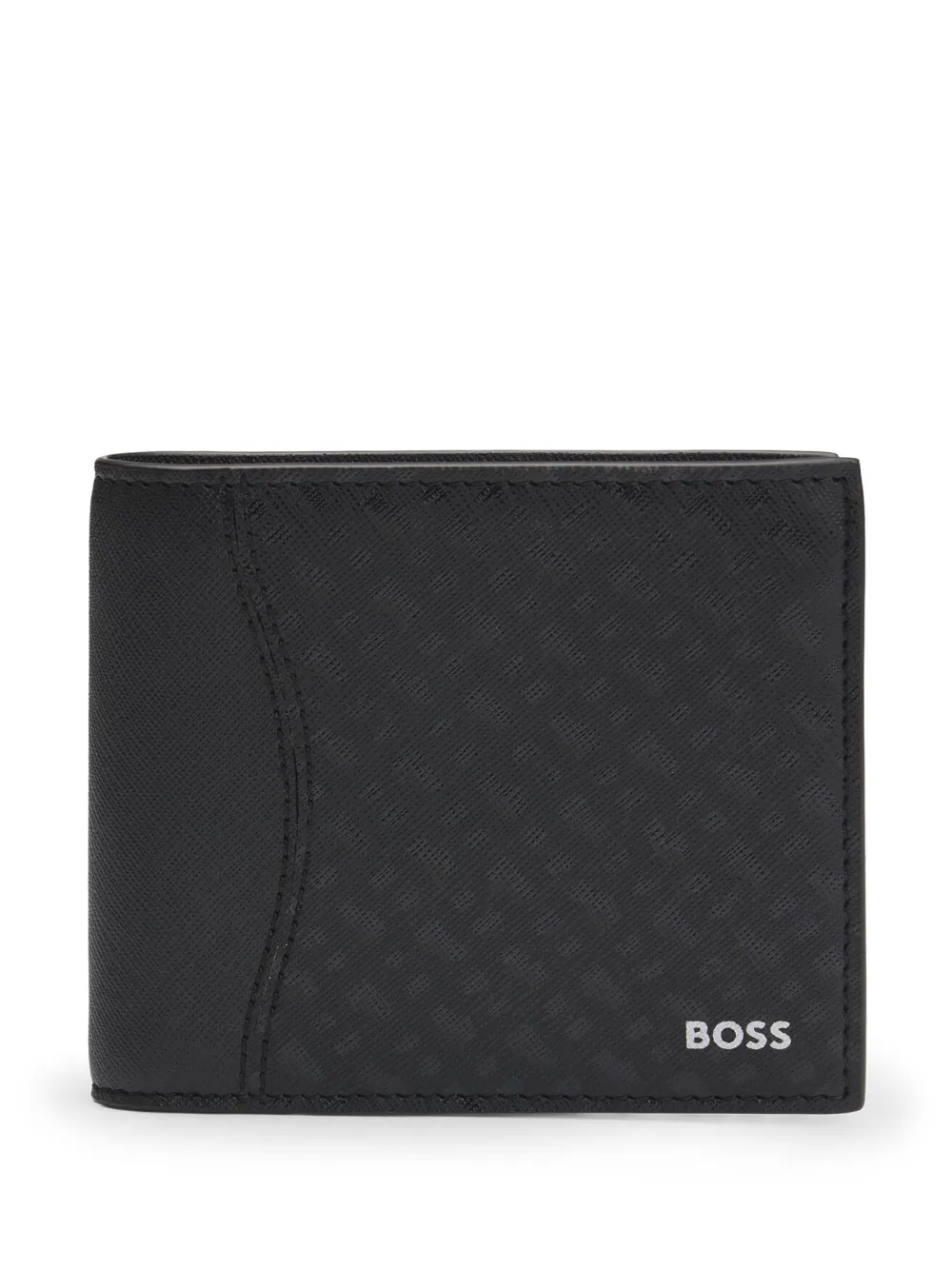 BOSS Portemonnee met textuur Zwart