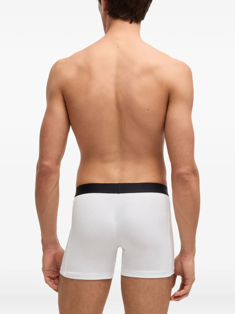 BOSS Set van drie stretch boxershorts Wit