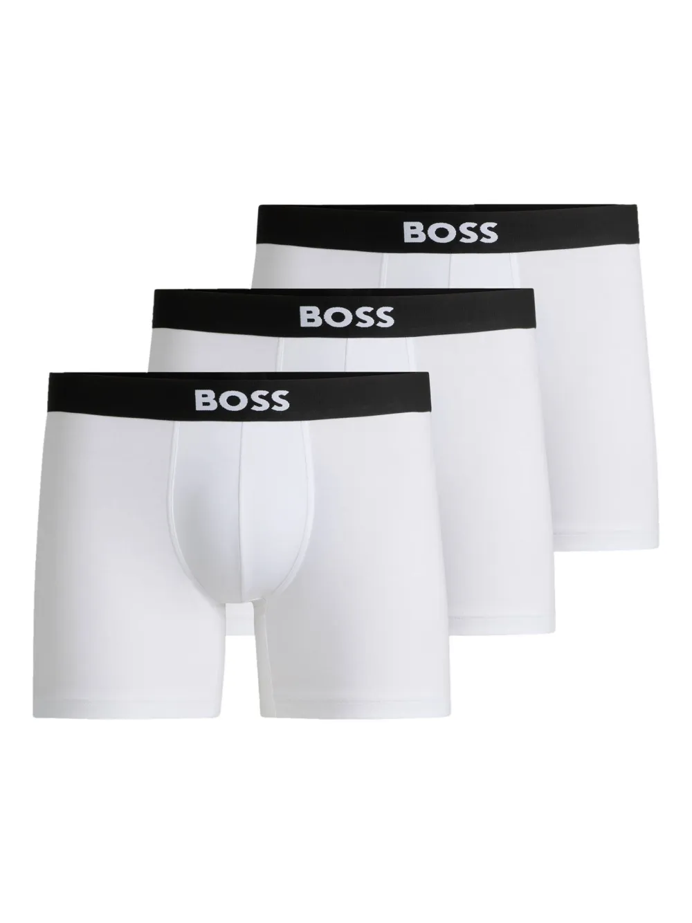 Hugo Boss Logo-waistband Boxers (pack Of Three)