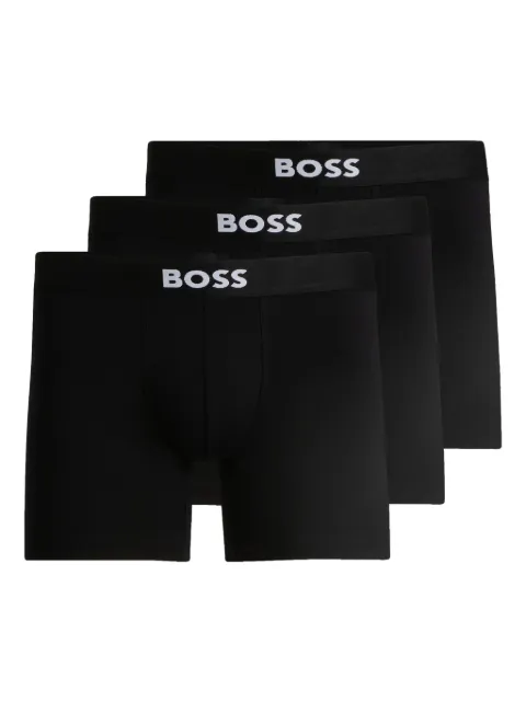 BOSS logo-waistband briefs (pack of three)