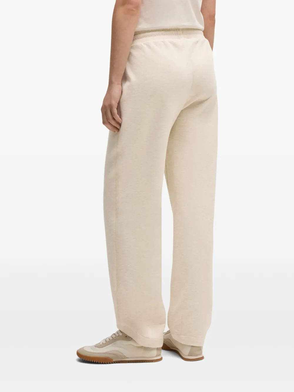 BOSS Trainingsbroek met geborduurd logo Beige