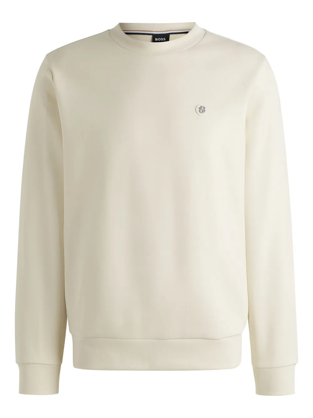 BOSS sweat à patch logo | blanc | Image 1
