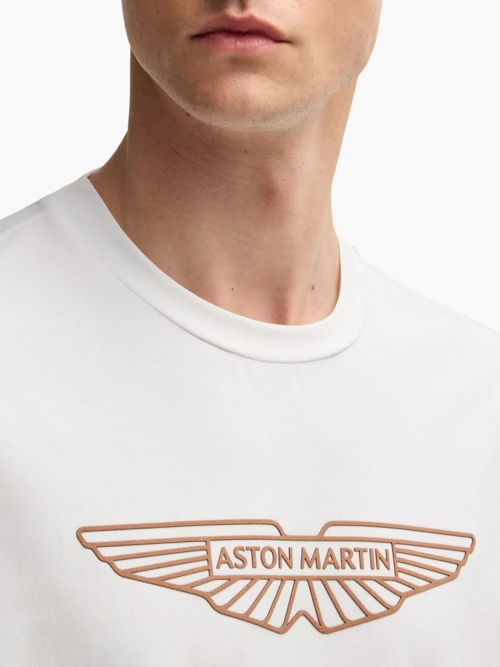 BOSS T-shirt met logoprint Wit