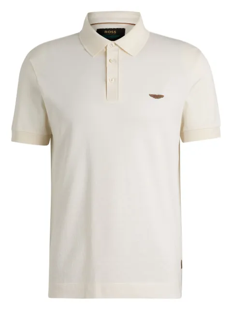 BOSS Camisa polo com patch de logo