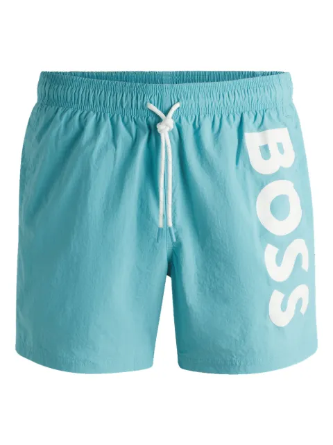 BOSS شورت سباحة بشعار الماركة