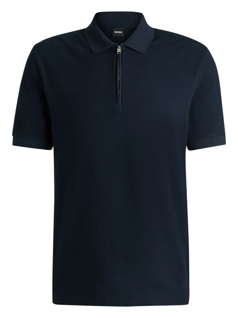 Shop Hugo Boss Fine-knit Polo Shirt