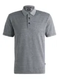 BOSS linen-blend polo shirt - Grey