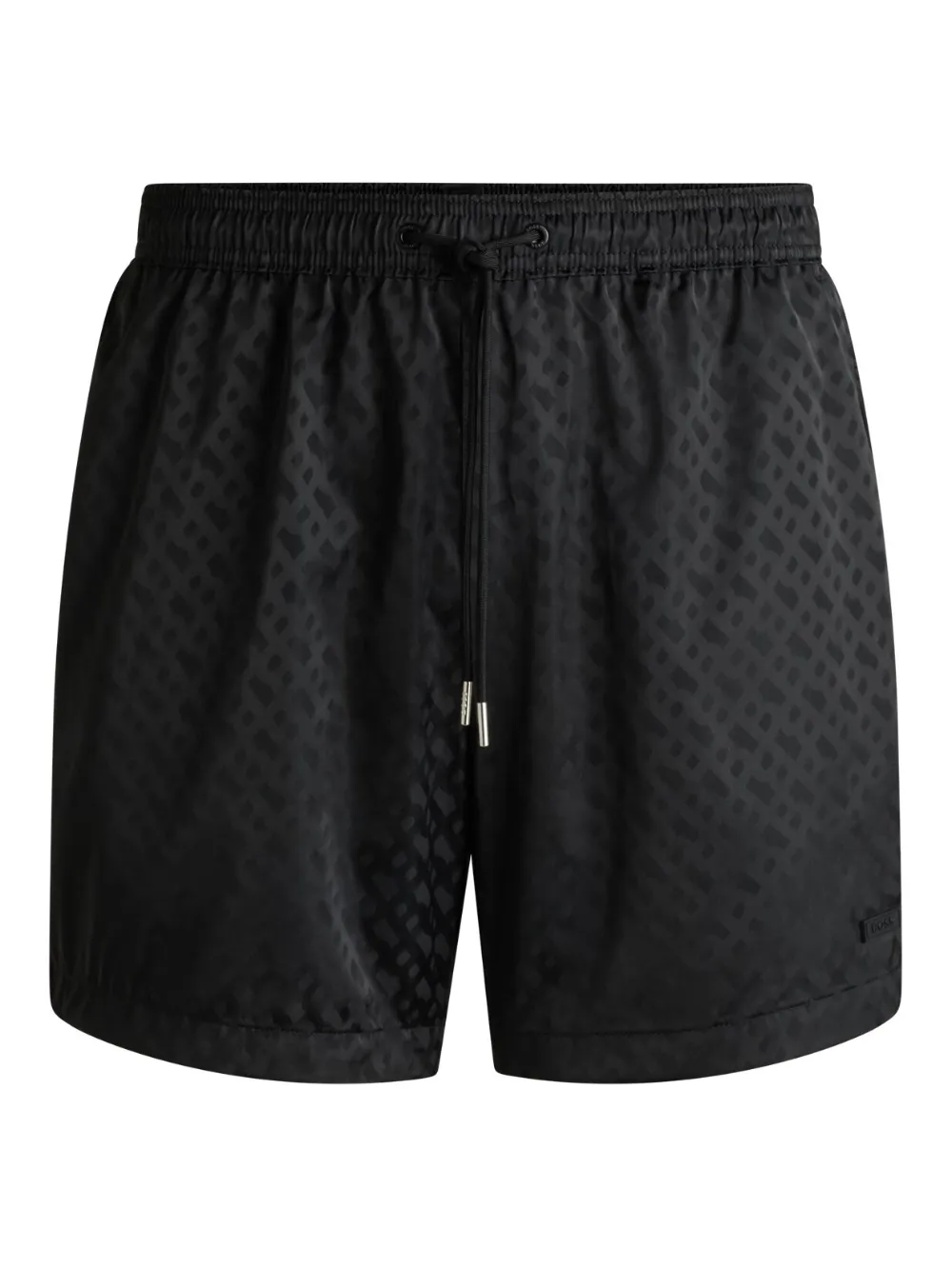 BOSS monogram-print swim shorts | Black | Image 1