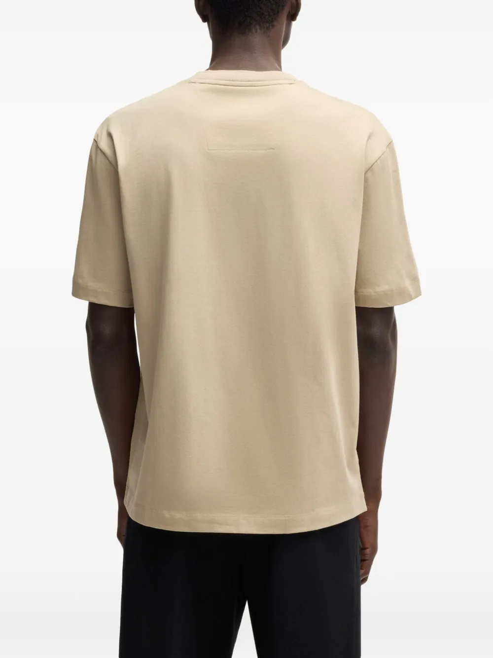 BOSS T-shirt met geborduurd logo Beige