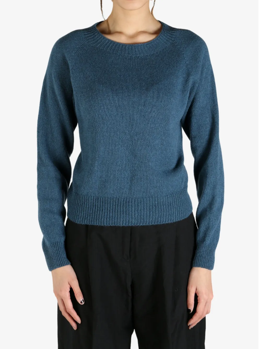 Margaret Howell Yak-wool Jumper In Blue