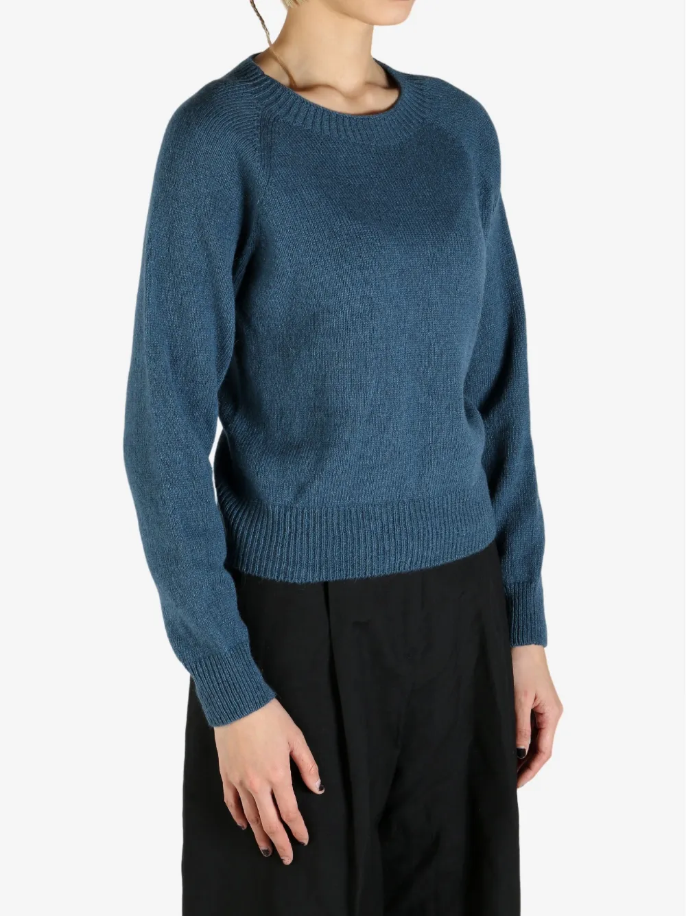 Margaret Howell Yak-wool Jumper In Blue