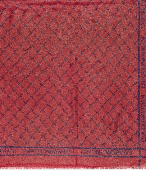 Emporio Armani checked scarf