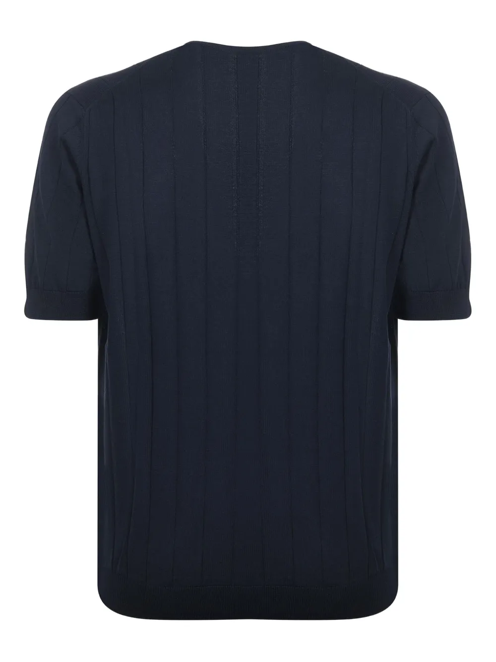 Filippo De Laurentiis ribbed-knit T-shirt - Blauw