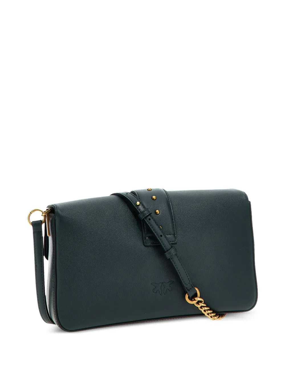 Shop Pinko Love One Classic Crossbody Bag In Green