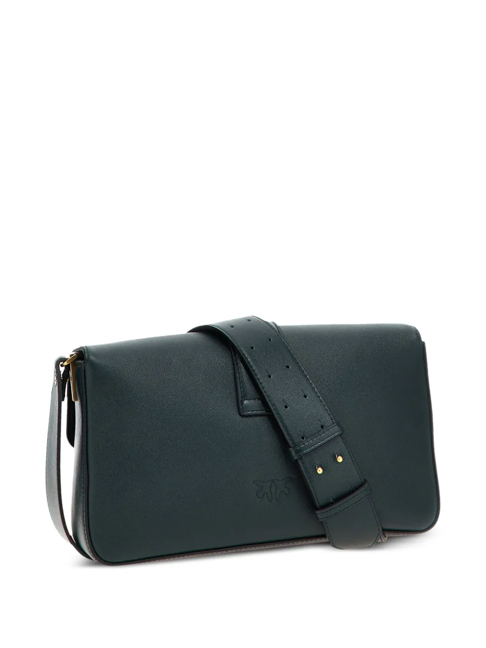 Shop Pinko Love One Classic Crossbody Bag In Green