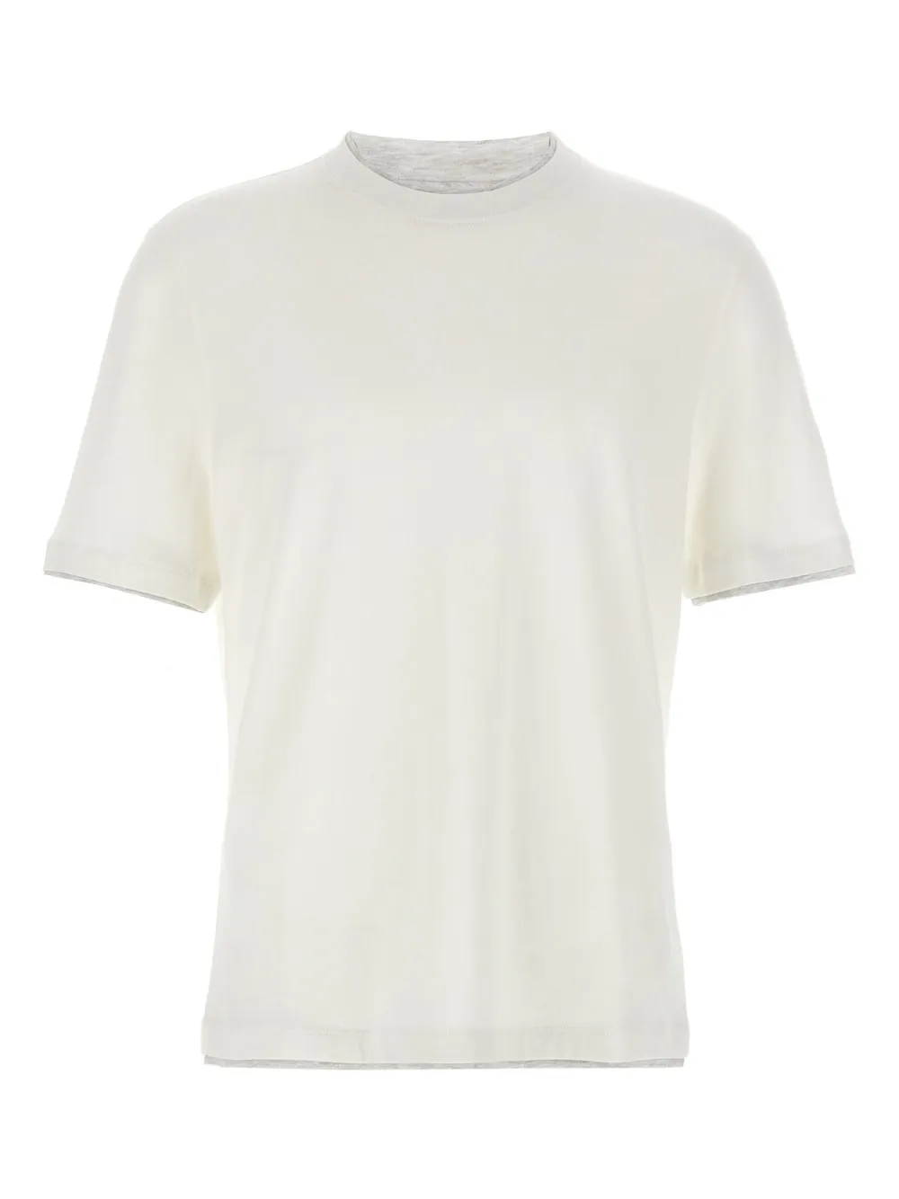 Brunello Cucinelli playera con capas falsas | blanco | Image 1