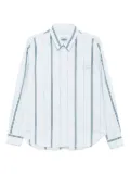Maison Kitsuné relaxed shirt - Blue