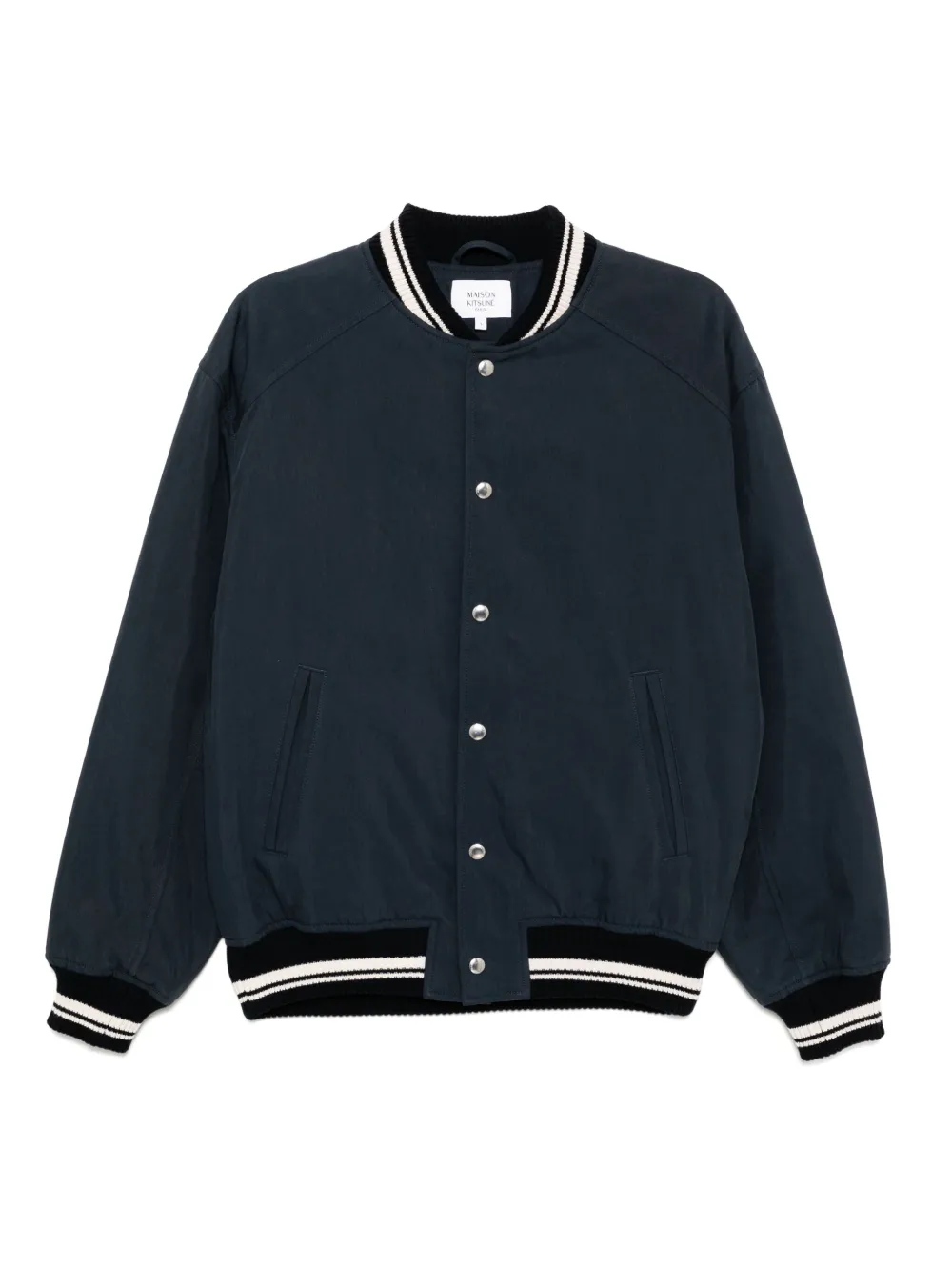 Maison Kitsuné Teddy ボンバージャケット - ブルー Maison Kitsuné Teddy ボンバージャケット - ブルー