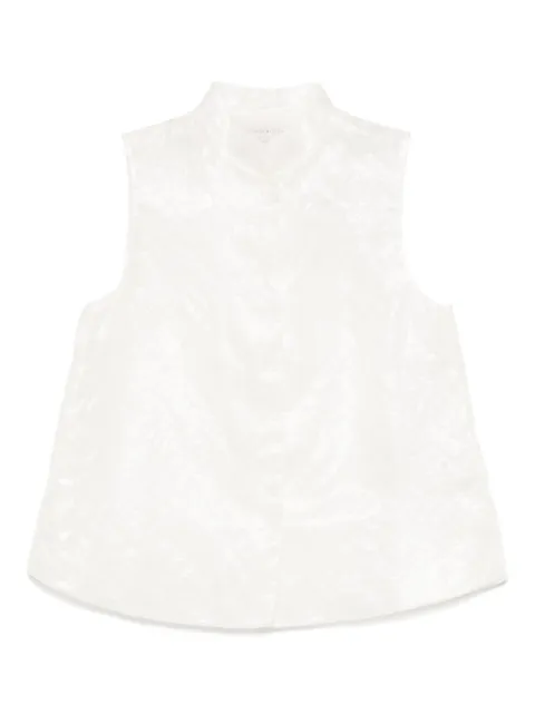 SHIATZY CHEN chaleco en jacquard con cuello mao