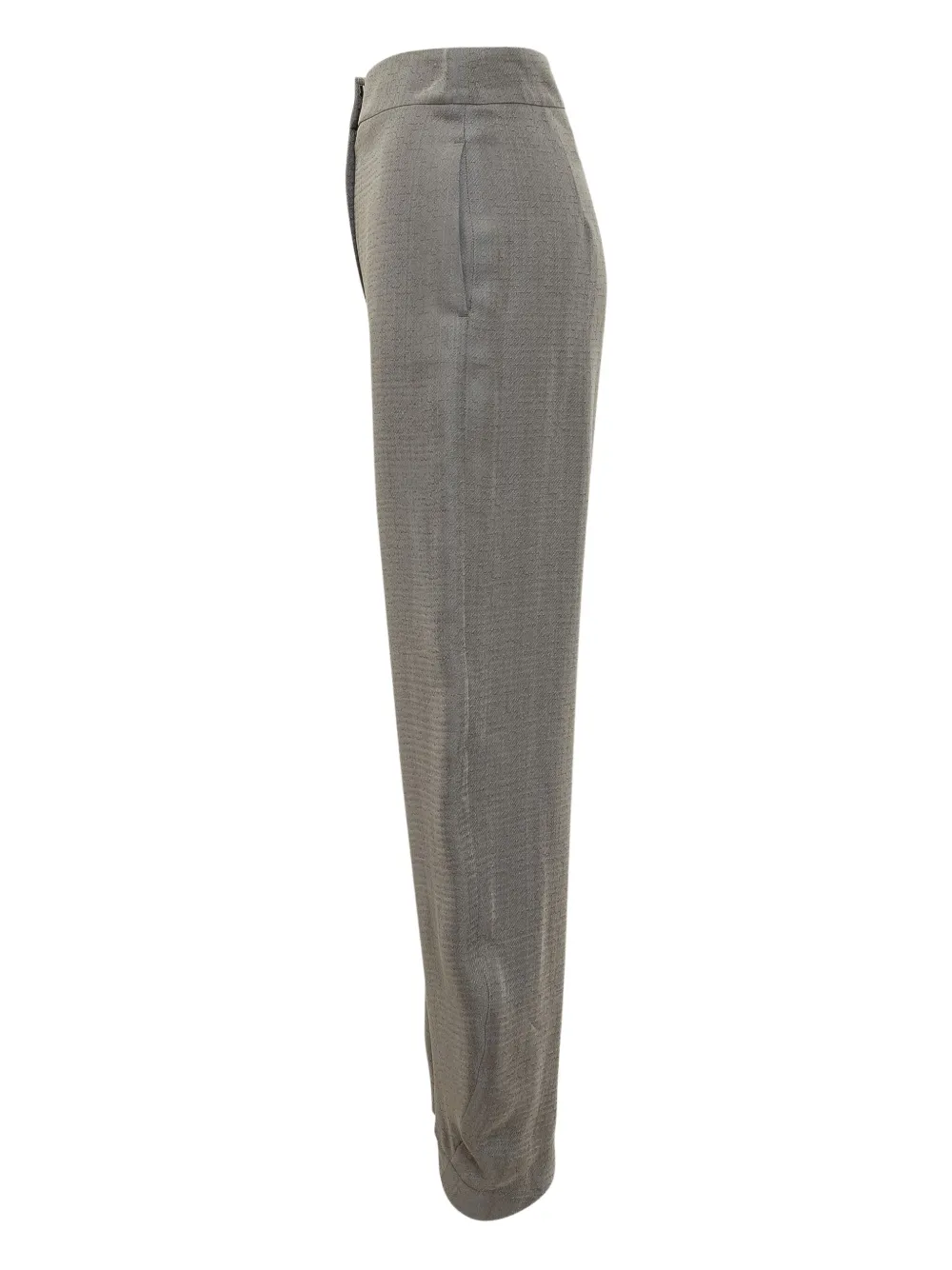 Emporio Armani Broek met wijde pijpen Grijs
