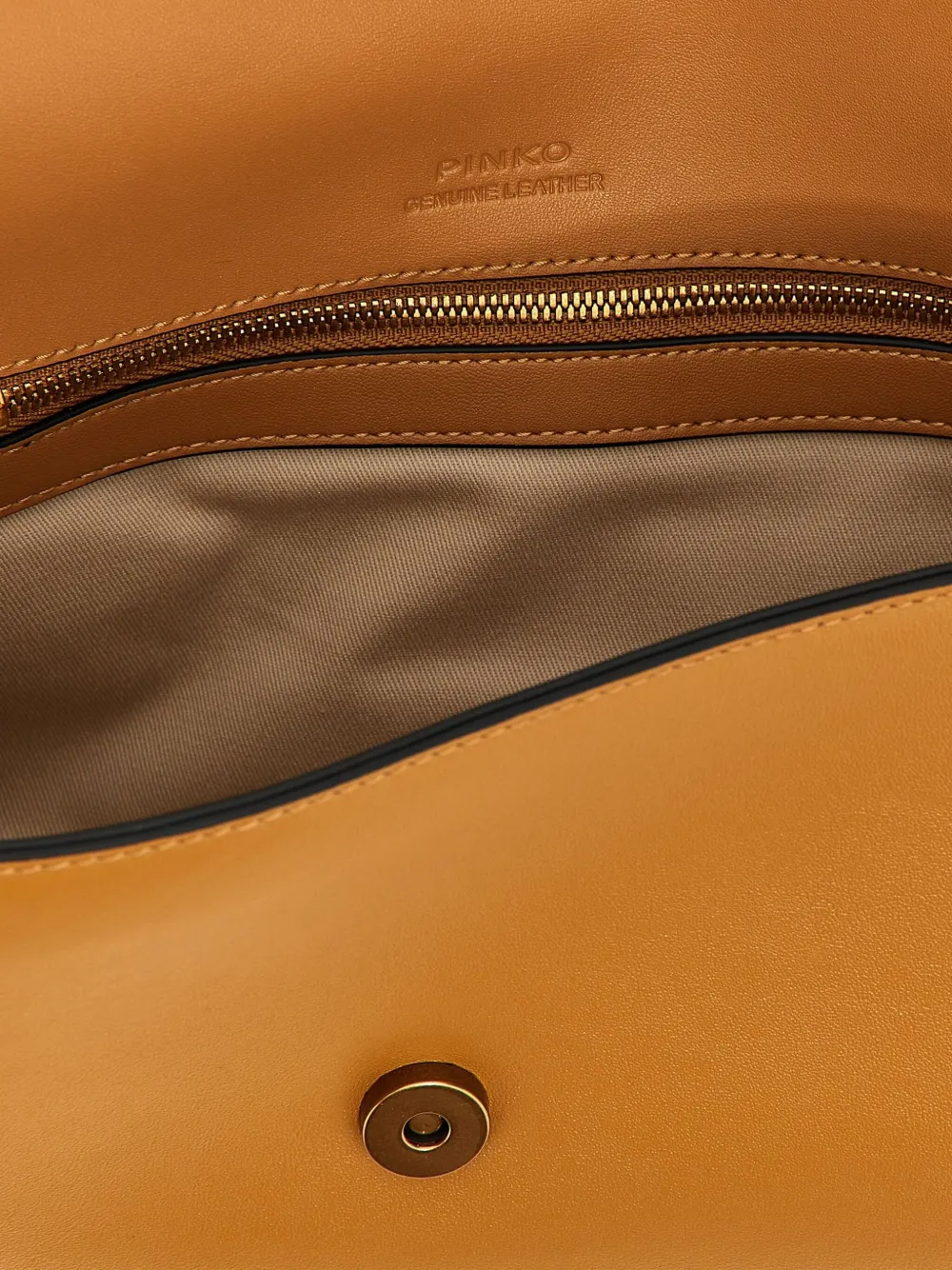 Shop Pinko Love One Classic Cross Body Bag In Brown