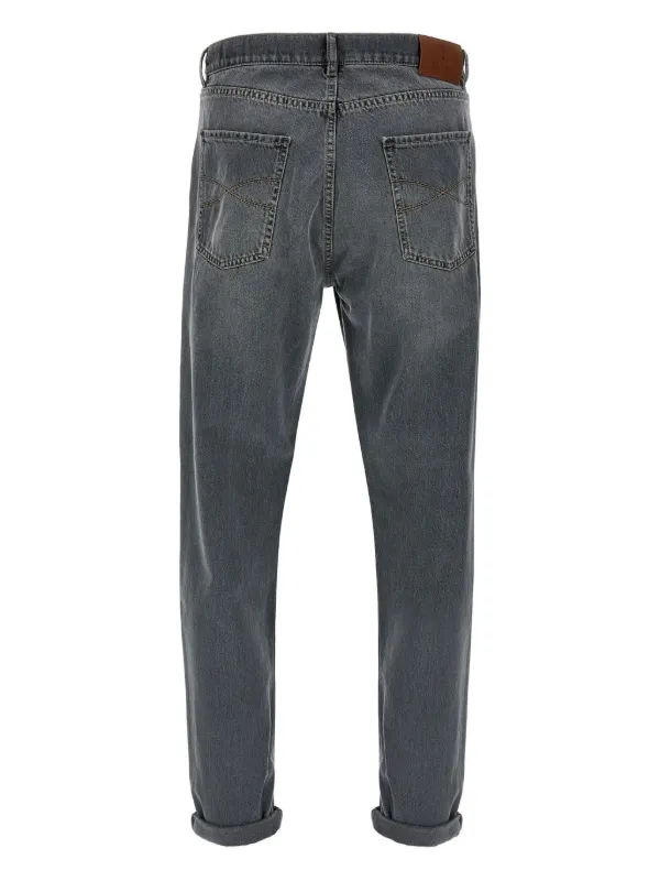 【送料&関税込】Brunello Cucinelli Jeans Monile Brunello Cucinelli garment-dyed Jeans | Grey | FARFETCH