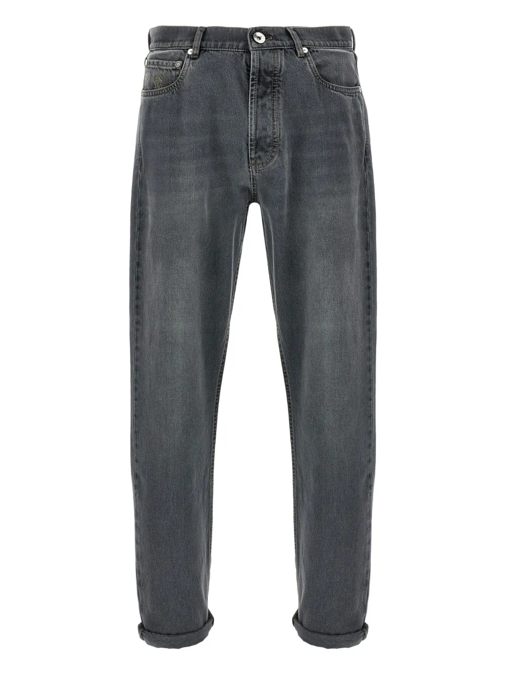 Brunello Cucinelli Jeans met geverfd effect Grijs
