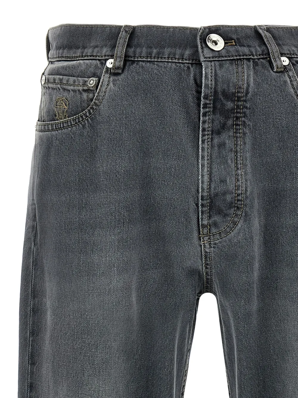 Brunello Cucinelli Jeans met geverfd effect Grijs