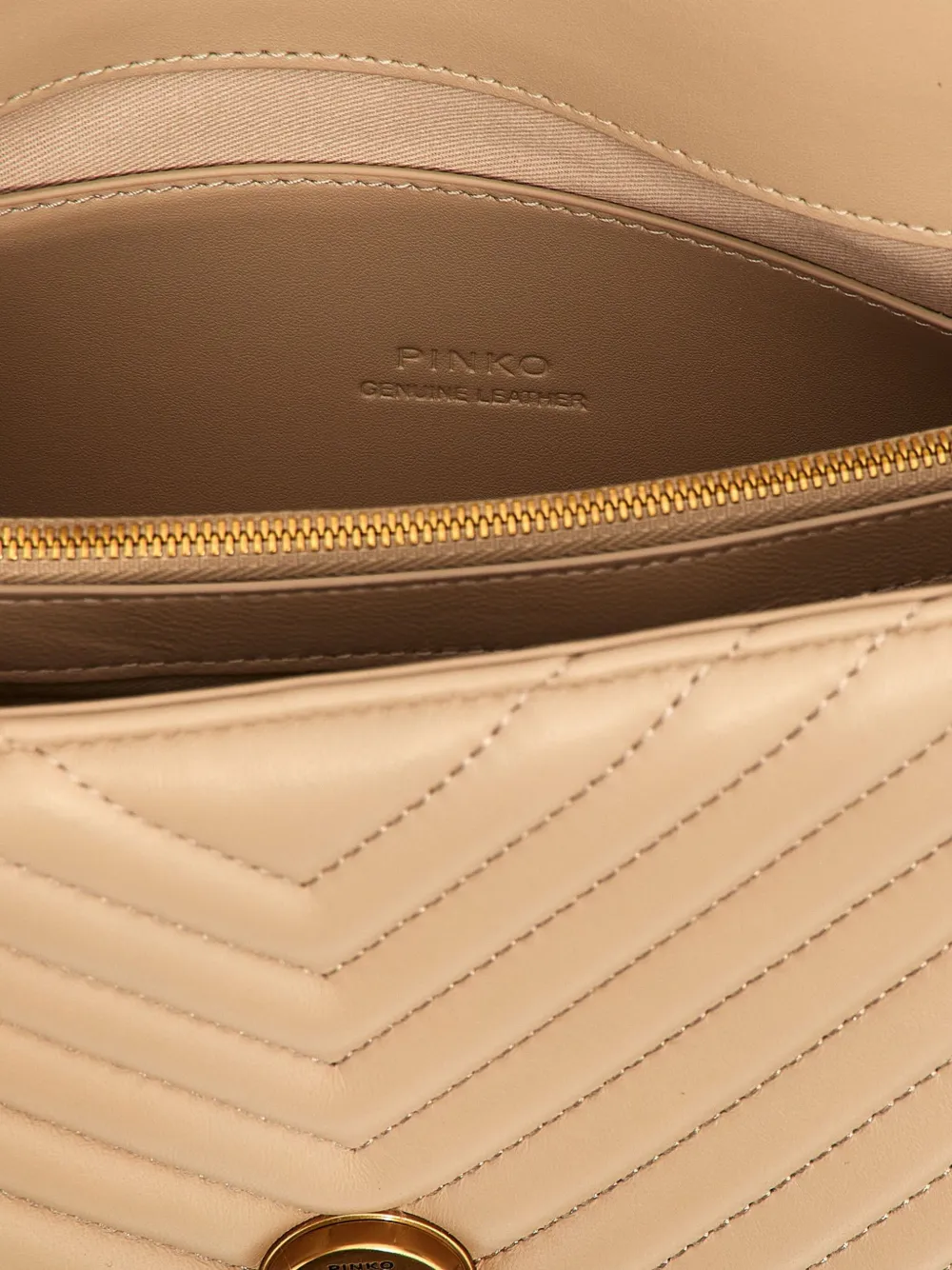 PINKO Love Lady Puff Classic tas Bruin