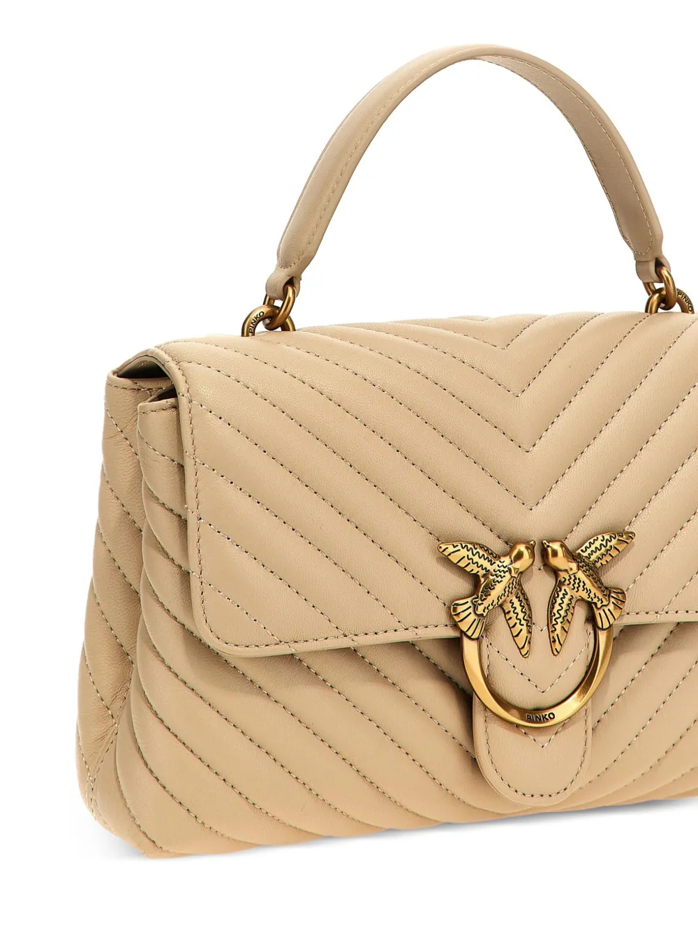 PINKO Love Lady Puff Classic tas Bruin