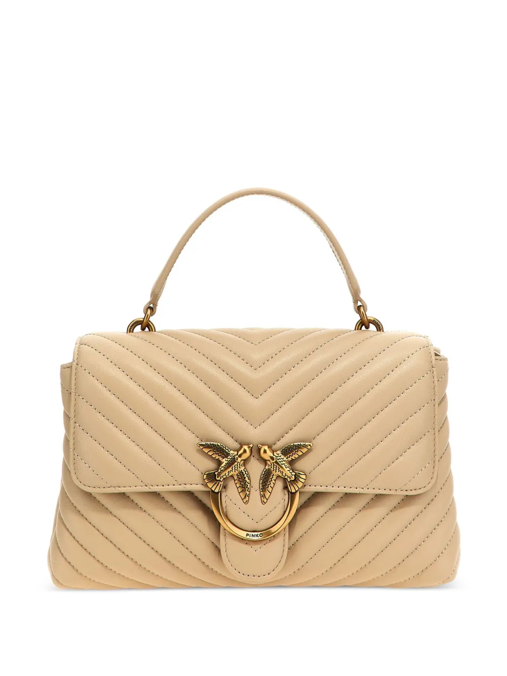 PINKO Love Lady Puff Classic バッグ - ブラウン PINKO Love Lady Puff Classic バッグ - ブラウン