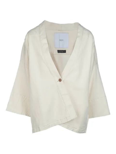 Cruna poncho con cuello en V