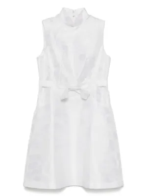 Prada Technical Voile Dress | White | FARFETCH UK