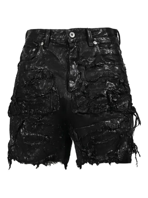 Rick Owens ripped-detailing shorts