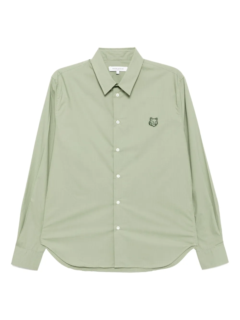 Maison Kitsuné Camisa Tonal Fox com patch | Verde | Image 1