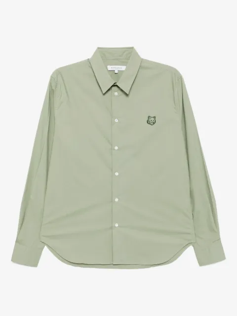 Maison Kitsuné Tonal Fox head patch shirt