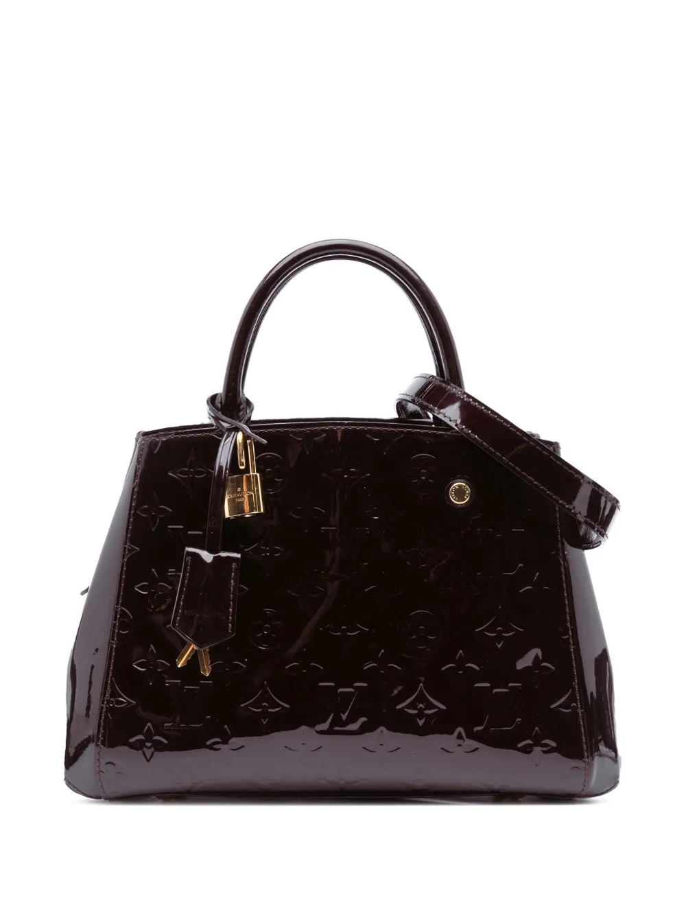 Louis Vuitton Pre-Owned 2015 Monogram Vernis Montaigne BB satchel - Louis Vuitton Pre-Owned 2015 Monogram Vernis Montaigne BB satchel -