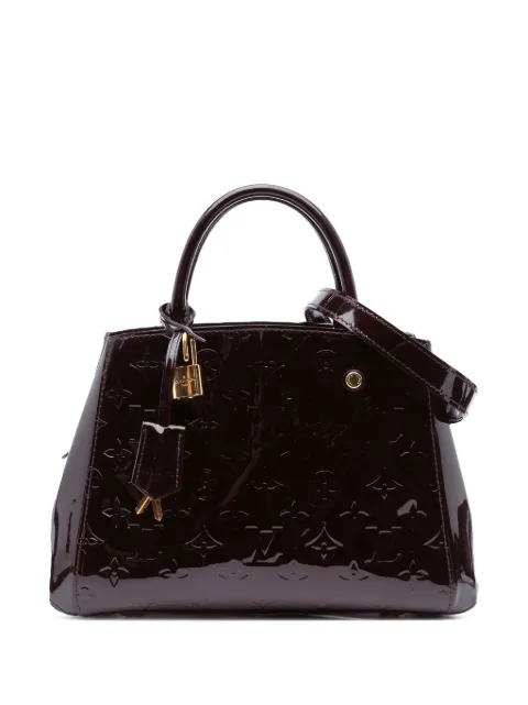 Louis Vuitton Pre-Owned 2015 Monogram Vernis Montaigne BB satchel