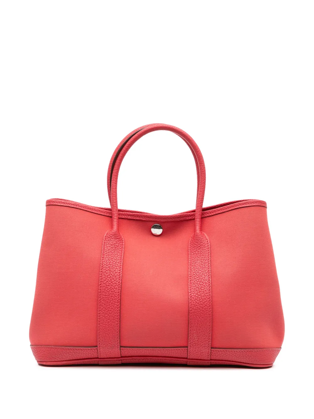 Hermès Pre-Owned 2018 トワル オフィシエ ネゴンダ ガーデンパーティー 30 トートバッグ - レッド Hermès Pre-Owned 2018 トワル オフィシエ ネゴンダ ガーデンパーティー 30 トートバッグ - レッド