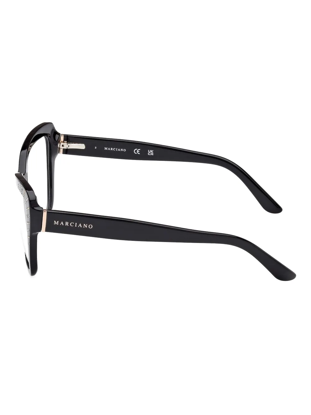 GUESS EYEWEAR Bril met kattenoogmontuur Zwart