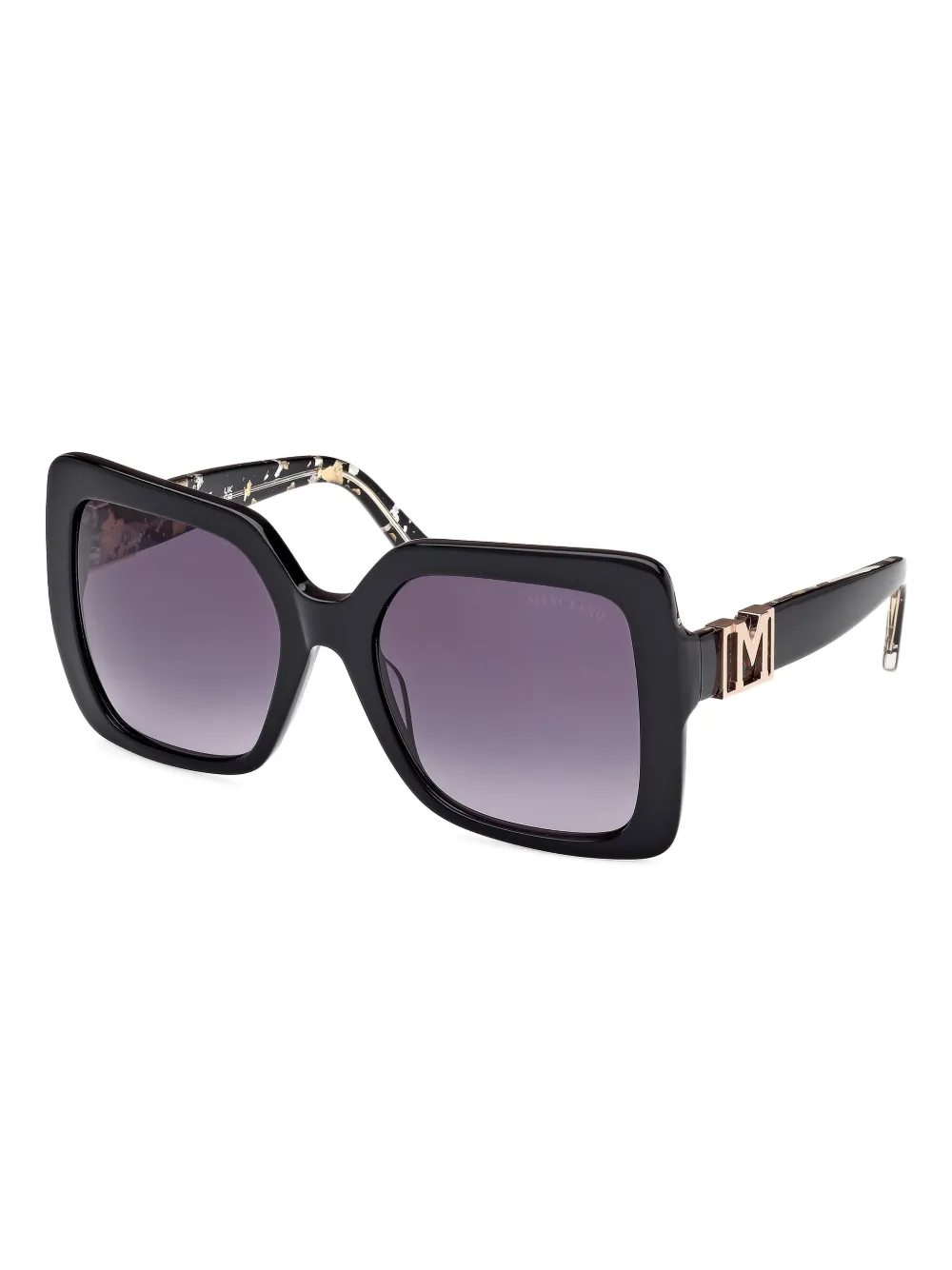 GUESS EYEWEAR oversized sunglasses - Zwart