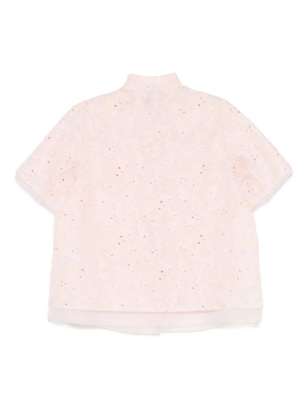 SHIATZY CHEN Organza jack met ronde opstaande kraag Roze