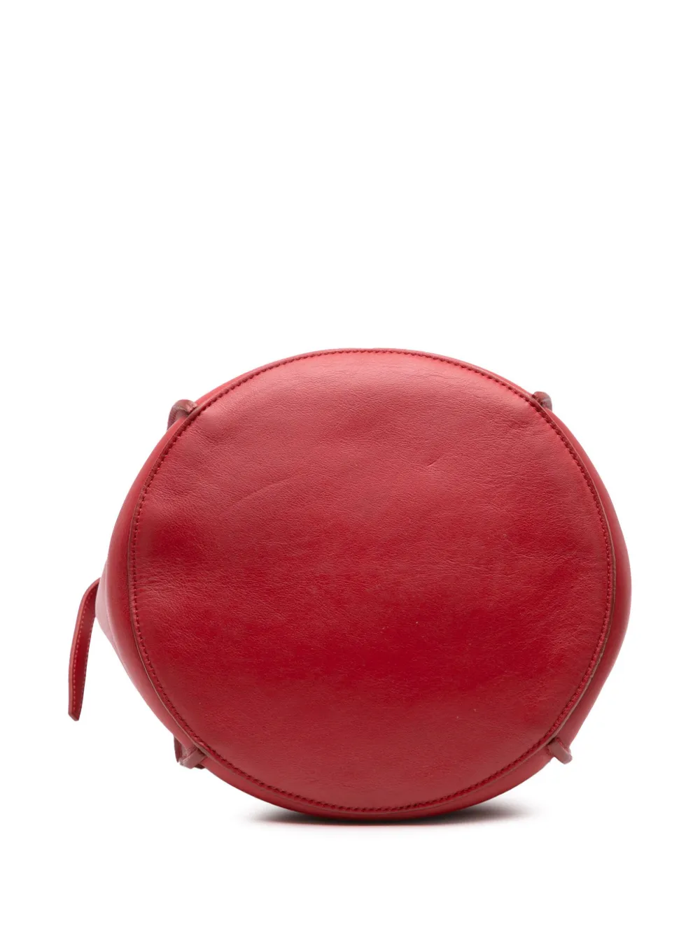 Pre-owned Celine 2017 Leather Big Bag Bucket Crossbody Bag In Red