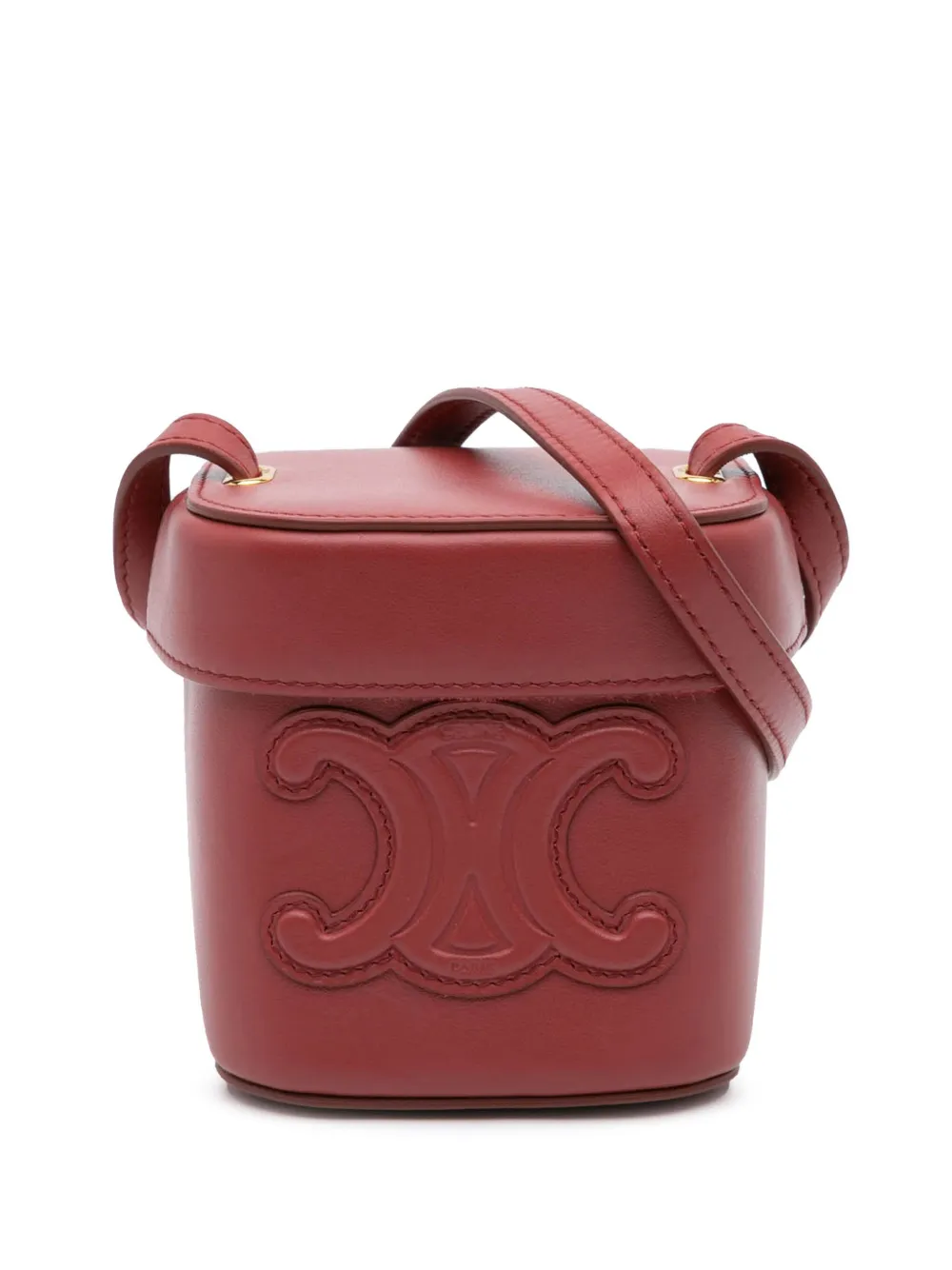 Céline Pre-Owned 2022 Small Calfskin Cuir Triomphe Box Bag crossbody Céline Pre-Owned 2022 Small Calfskin Cuir Triomphe Box Bag crossbody