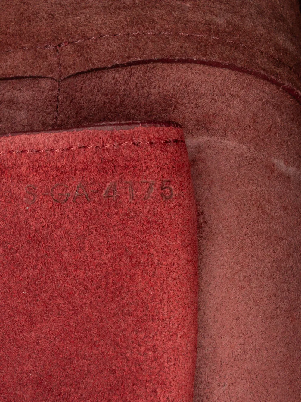 Pre-owned Celine 2015 Mini Grained Calfskin Belt Bag Satchel In Red