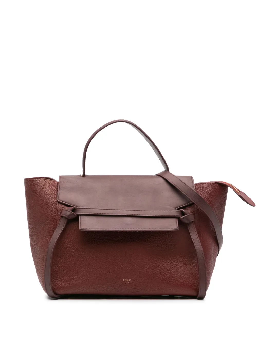 Céline Pre-Owned 2015 Mini Grained Calfskin Belt Bag satchel - レッド Céline Pre-Owned 2015 Mini Grained Calfskin Belt Bag satchel - レッド