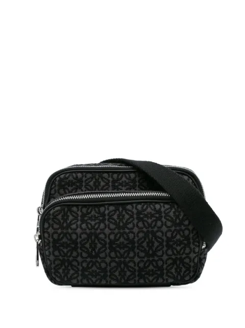 Loewe Pre-Owned 2021 Mini Anagram Canvas Camera Bag crossbody bag