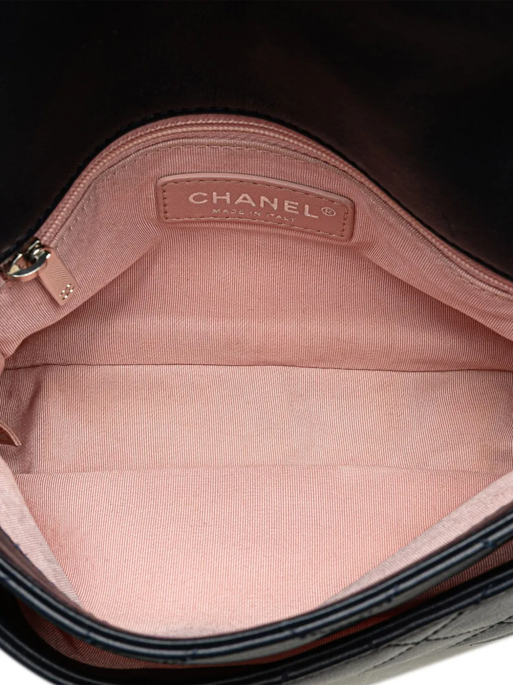Pre-owned Chanel 2019 Quilted Lambskin And Tweed Elegant Trim Flap Satchel In Blue