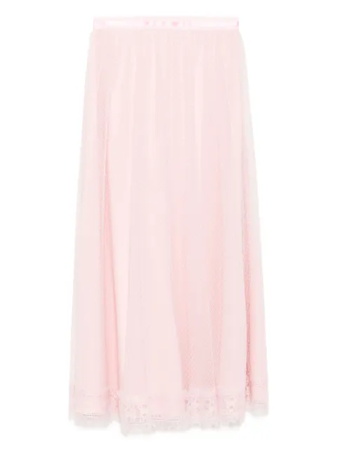 SHIATZY CHEN falda de malla en forma de diamante